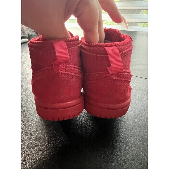 Nike Air Jordan 1 I Retro High OG Baby 4c Gym Red  October 705304-603 Chicago - Picture 2 of 6